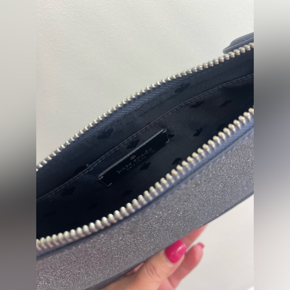 NWOT! Kate Spade Lola Glitter Navy and Silver Crossbody Bag( Navy dusk) - Picture 7 of 16
